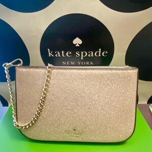 Kate Spade NWOT gold Pochette